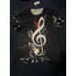Festival de Música Hombre Graphic Notas musicales Camiseta Tee Manga Corta Camiseta Impresión 3D Cuello Barco Camisa Vintage Moda Design Exterior Casual Diario Amarillo Rojo Morado Primavera verano