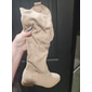 Dames Laarzen Cowboy westernlaarzen Suède schoenen Slouchy laarzen Werk Dagelijks Kniehoge laarzen Blok hiel Ronde Teen Vintage Casual Comfortabel Imitatiesuède Amandel Donker Bruin Zwart