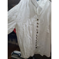 Per uomo Camicia Camicia di lino Camicia Estiva Camicia casual Camicia con Bottoni Semplice Vacanza Crociera Nero Bianco Rosa Blu Manica Lunga Colletto alla coreana Estate Primavera & Autunno
