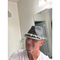 Voor heren Kentucky Derby-hoed Zonnehoed Feesthoed Bolhoed Zwart Wit Acryl Vezels Modieus Casual Straat Dagelijks Effen Zonbescherming Ademend
