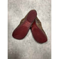 mocassins à enfiler pieds nus marron vintage pour femmes avec bride à boucle et finition en similicuir vieilli, parfaits pour une tenue décontractée