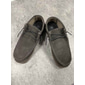 mocassins femininos casuais de camurça sintética cinza com design de cadarço e sola acolchoada – mocassins confortáveis para uso diário