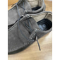 mocassins femininos casuais de camurça sintética cinza com design de cadarço e sola acolchoada – mocassins confortáveis para uso diário