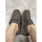 mocassins femininos casuais de camurça sintética cinza com design de cadarço e sola acolchoada – mocassins confortáveis para uso diário