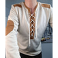 Hombre Henley Shirt Camiseta superior Camisa de manga larga Camisas de hombre con coderas Manga Larga Henley Primavera & Otoño Temporadas Cruzadas Retazos Diario Casual Estilo callejero Correa