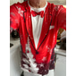 Weihnachten Herren Grafik Weihnachtsmuster T Shirt Langarm T-Shirt 3D-Druck Rundhalsausschnitt Hemd Mode Designer Lässig Sport im Freien Ferien Ausgehen Rote Burgunderrot Himmelblau Frühling & Herbst