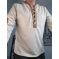Hombre Henley Shirt Camiseta superior Camisa de manga larga Camisas de hombre con coderas Manga Larga Henley Primavera & Otoño Temporadas Cruzadas Retazos Diario Casual Estilo callejero Correa