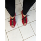 chaussures de danse à lacets noires pour femmes avec empiècements en maille et design à bout ouvert - chaussures de salon et de salsa confortables à talons