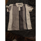 Herr Randig Pikétröjor med dragkedja Golftröja Kortärmad Polotröjor Skjortor med krage Business Casual Arbetskläder Högtidskläder Festivalkläder 3D-utskrift Quarter Zip Polo Svart Vit Blå