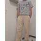 Herren Leinenhosen Hose Strandhose Kordelzug Tasche Elastischer Bund Einfach Komfort Atmungsaktiv Täglich Stilvoll HipHop Hellkaki Schwarz Mikroelastisch