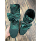 Botines victorianos burdeos con cordones para mujer, diseño de encaje floral y tacón medio: estilo retro elegante para ocasiones formales e informales