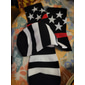 Herren 1 Paar Socken Laufsocken Freizeitsocken Lange Socken Blau Schwarz Farbe Amerikanische US-Flagge Täglich Urlaub Unabhängigkeitstag Basic Mittel Frühling Herbst Mode Lässig
