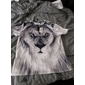 Homme Unisexe Lion Impressions Graphiques T-shirt Manche Courte T-shirt Impression 3D Col ras du cou Chemise Designer Occasionnel Grand et Long Quotidien Fête Gris Été Vêtement Tenue S M L XL XXL 3XL