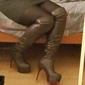 bottes à talons aiguilles sexy noires au-dessus du genou pour femmes - bottes cuissardes à talons hauts pour les soirées et les fêtes
