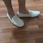 Homme Mocassins et Slip On Mocassins de confort Mocassins Penny Cuir Confortable Antidérapantes Mocassins Argent Noir Blanche