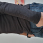 Homme T-shirt Débardeur Musclé T-shirt en tricot côtelé manche longue Col en V Été Uni Bande de Fosse Mode Designer Basique Col en V Vacances Rue Sortir Blanche T-shirt haut de gamme pour homme