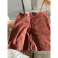 Homme Shorts Shorts en Lin Robe Short Shorts d'été Fermeture éclair Avec Poches Boutons Uni Confort Doux Extérieur Quotidien Sortir Mode Occasionnel Noir Blanche