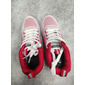 Zapatillas deportivas rojas versátiles para mujer con suela con cámara de aire para el gimnasio o salidas informales