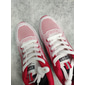 Zapatillas deportivas rojas versátiles para mujer con suela con cámara de aire para el gimnasio o salidas informales
