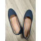 ballerines à enfiler en daim bleu marine souple pour femmes avec semelle coussinée | parfaites pour un usage quotidien