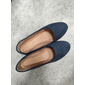 ballerines à enfiler en daim bleu marine souple pour femmes avec semelle coussinée | parfaites pour un usage quotidien