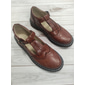 braune Mary-Jane-Schuhe mit T-Riemen für Damen, Brogue-Details und dicker Sohle – flache Schuhe im Vintage-Stil für die Freizeit und den Alltag