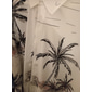 Homme Cocotier Plantes tropicales Chemise Chemise hawaïenne Chemise Aloha Manche Courte Chemise Col rabattu Mode Hawaïen Design Extérieur Plein Air Casual Jaune clair Blanche Jaune Print S M L