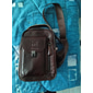 Men's Brown Leather Crossbody Sling Bag with Multiple Compartments and Adjustable Strap, Ideal for Travel and Daily Use