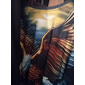 Homme Animal Aigle T-shirt Manche Courte T-shirt Impression 3D Col ras du cou Chemise Sports Mode Vêtements de sport Occasionnel Quotidien Extérieur Bleu Jaune Bleu Poudré Été Printemps Vêtement Tenue