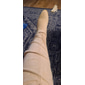 Femmes Bottes Bottes de motard Bottes de Cowboy Chaussures en Daim Extérieur Quotidien Bottes hautes au genou Boucle Talon plat Bout Rond ancien Occasionnel Minimalisme Faux Cuir Fermeture éclair