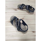 Women's Blue Sport Sandals with Adjustable Straps and Geometric Pattern – Comfortable Outdoor Walking Shoes for Hiking, Travel and Casual Wear