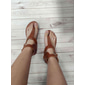 sandálias gladiadoras marrons femininas com tiras de fivela ajustáveis – calçados de verão estilosos para passeios casuais e dias de praia