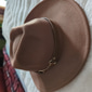 Homme Chapeau du Kentucky Derby Chapeau de Soleil Chapeau de Cowboy Chapeau Fedora Trilby Noir Blanche Laineux Le style rétro Mode 18ème Siècle État du Texas Quotidien Le thème de la fête Couleur