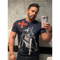 Tricou bărbați Crucerași Unisex Templari Cruce Grafic Imprimat Soldat Tricou Tricou Distressed Mâneci Scurte Tricou 3D Imprimat Bluza cu Guler Rotund Sportiv Designer Casual Exterior Stradă Zilnic