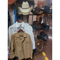 Hombre Vaca Camisas de trabajo camisa occidental Camisa cargo Manga Larga Casual Táctico Deporte Noche Invierno Primavera & Otoño Cuello Vuelto Estampado Negro Blanco Caqui