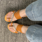 sandales à lanières bleues pour femmes – chaussures confortables à enfiler avec détails en strass – chaussures de plage et de vacances décontractées