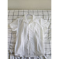 Bărbați Costume de tricou tinute 2 piese Tricou și pantaloni scurți Manșon scurt Rever Vară Simplu Modă Casual 2 bucăți Jacquard Vacanță Purtare Zilnică Ieșire Negru Alb Roz Îmbujorat Top tricou