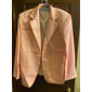 Homens Blazer O negócio Coquetel Festa de Casamento Moda Casual Primavera & Outono Poliéster Côr Sólida Bolsos Botões Confortável Não Trespassado Jaqueta esporte Rosa Claro Amarelo Rosa Azul Royal