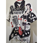 Voor heren Brief Hula meisjes Overhemd Hawaiiaans overhemd Aloha-shirt Korte Mouw Overhemd Strijkijzer Vintage Modieus Streetwear Buiten Straat Casual Zwart Geel Zwart / Rood S M L