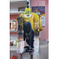 男性用 猫 おかしい Tシャツ 半袖 Tシャツ 3Dプリント クルーネック シャツ 誇張された デザイナー パーティー 祝日 イエロー 夏 春 衣類 S M L XL XXL XXXL