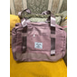Bolsa de viaje para mujer con compartimento para zapatos: bolsa de viaje impermeable de gran capacidad para el fin de semana, para el gimnasio, los deportes y las escapadas nocturnas Color: vino, negro y rosa