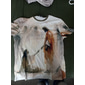T-shirt chrétien Bible foi pour hommes T-shirt à manches courtes impression 3D col rond style rétro vintage décontracté style de rue sports extérieur vacances beige printemps et été