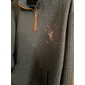 Voor heren Sweatshirt Wafel Sweatshirt Sweatshirt met kwartrits Zwart Donkergrijs Halve rits Rendier Afdrukken Kerstmis Dagelijks Feestdagen Polyester Streetwear Casual Lente & Herfst Kleding Hoodies