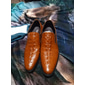 Mocassins à enfiler en cuir d'autruche gaufré pour hommes - chaussures habillées marron de qualité supérieure, légères et confortables pour les affaires ou les tenues décontractées