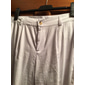 Herren Anzughosen Leinenhose Hose Hosen Sommerhosen Knopf Vordertasche Gerade geschnitten Glatt Komfort Atmungsaktiv Casual Täglich Festtage Modisch Basic Weiß Beige