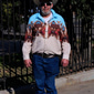 Homme Aztèque Tribal Ethique / Africain Chemise Western Chemise de cow-boy manche longue ancien Style Western Tribal Extérieur Vacances Course de Chevaux Printemps & Été Col Rabattu Imprimé Boutonné