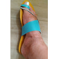 sandales à lanières bleues pour femmes – chaussures confortables à enfiler avec détails en strass – chaussures de plage et de vacances décontractées