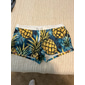 Miesten Ananas Trooppiset kasvit Uimahousut Uimashortsit Surffishortsit Keskivyötärö Muoti Suunnittelija Hiekkaranta Surffaus Pyhäpäivä Kurenauha Joustava vyötärö 3D-tulostus Suunnittelija Vaatetus