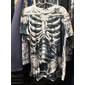 Homme Graphique Crânes cool Squelette T-shirt Manche Courte T-shirt Impression 3D Col ras du cou Chemise Designer Occasionnel Sous-culture Sport en Plein Air Fête Sortir Blanche Kaki Gris Claire