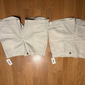 Herre Shorts Lin Shorts Sommershorts Strandshorts Knapper Lomme foran Helfarge Komfort Pustende Kort utendørs Avslappet Ferie Ferie Mote Svart Hvit Uelastisk